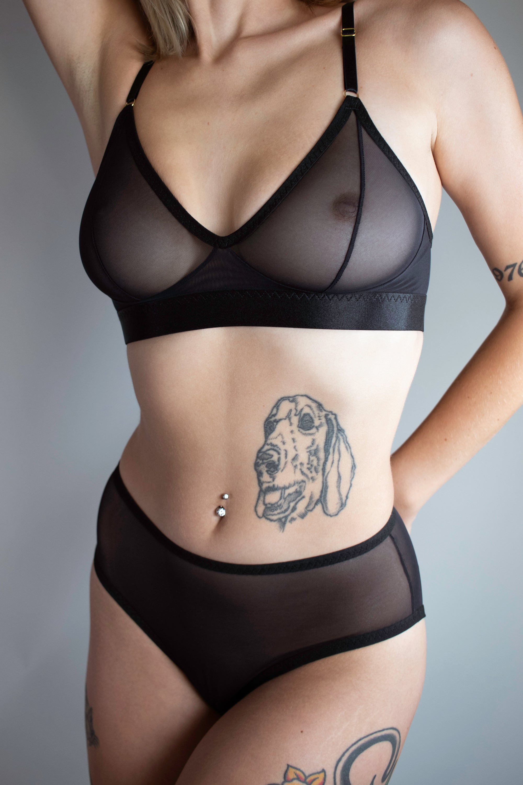 Italian Mesh French Cut Brief