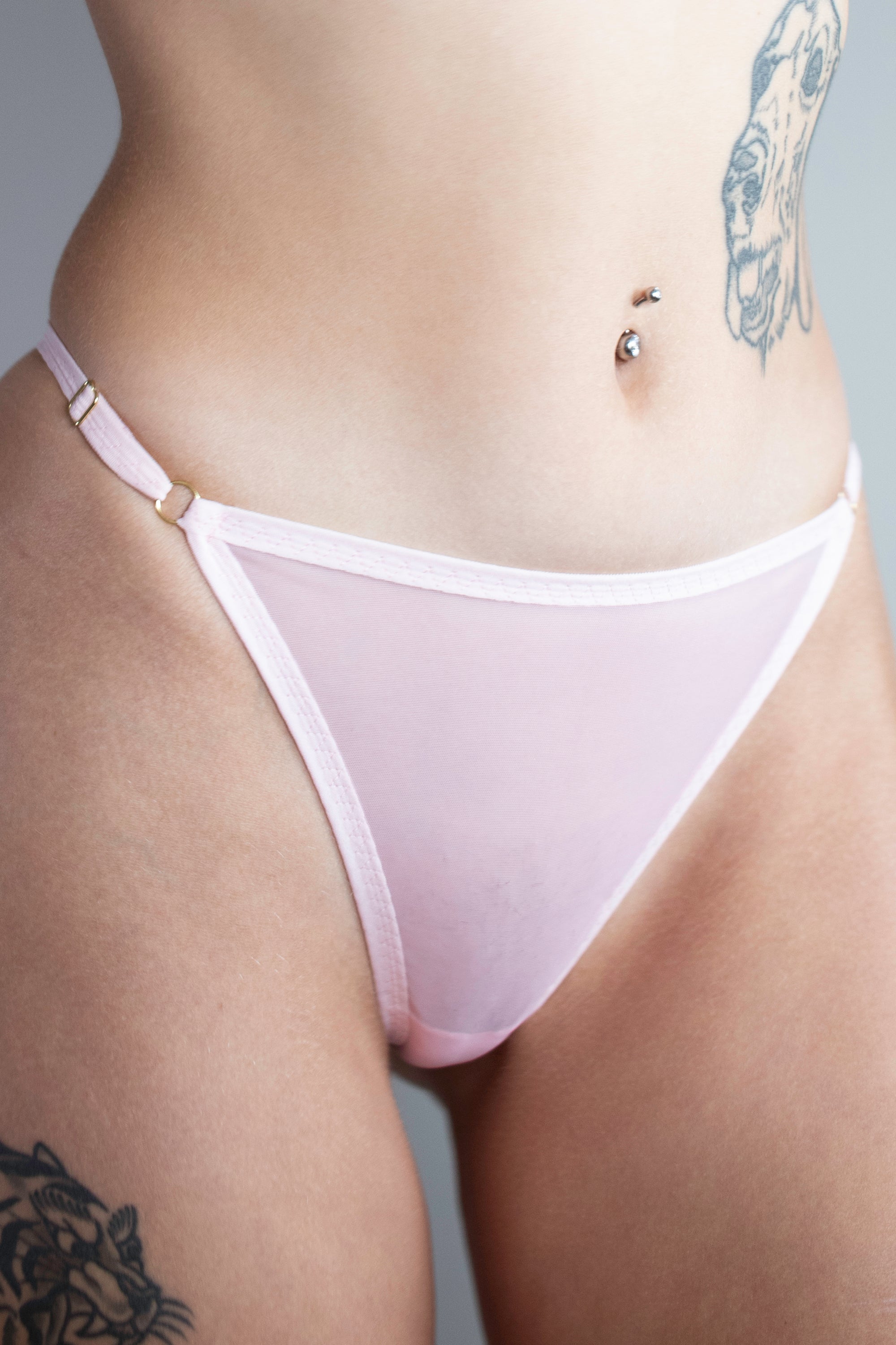 Italian Mesh Adjustable Thong