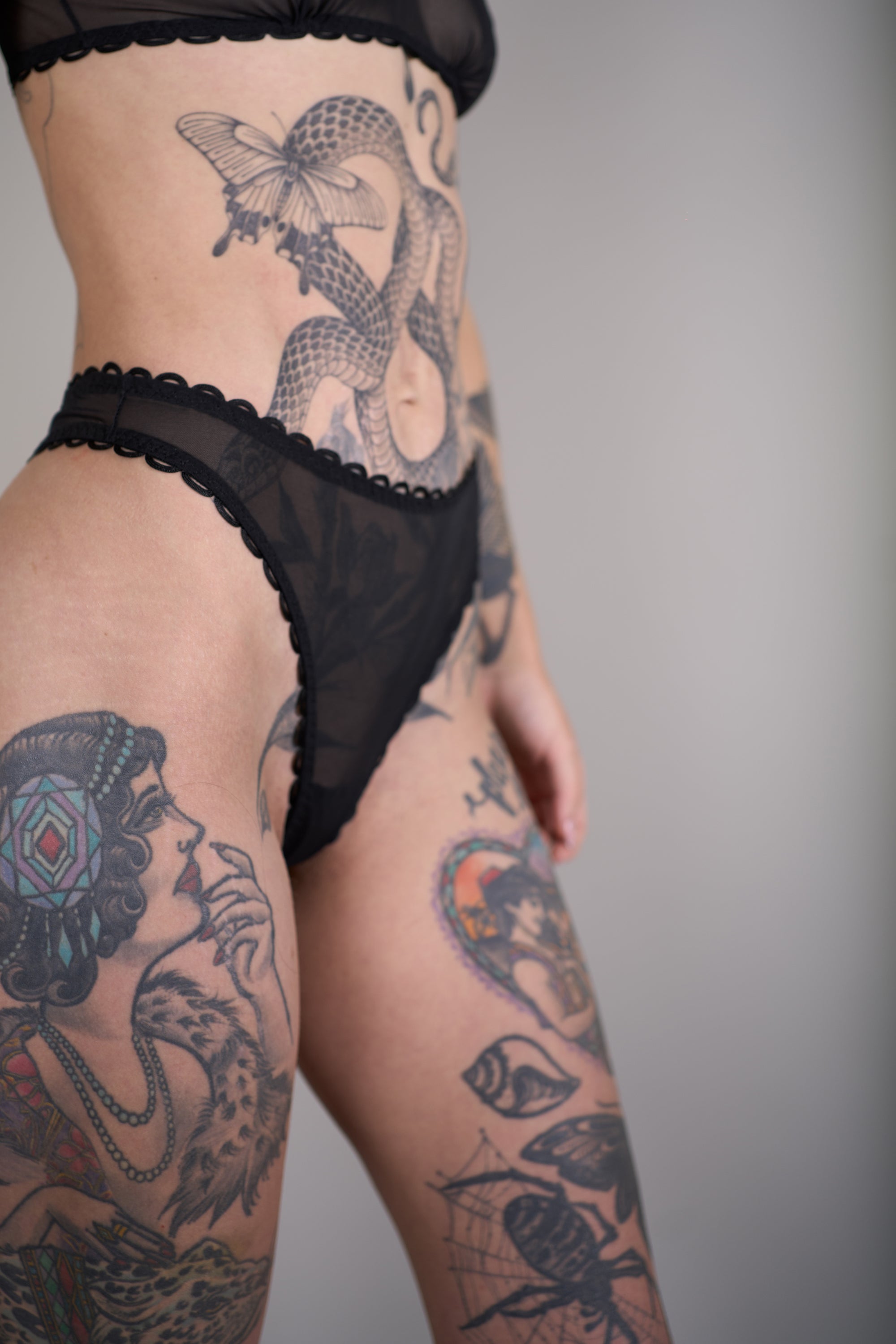 Loop Italian Mesh Thong