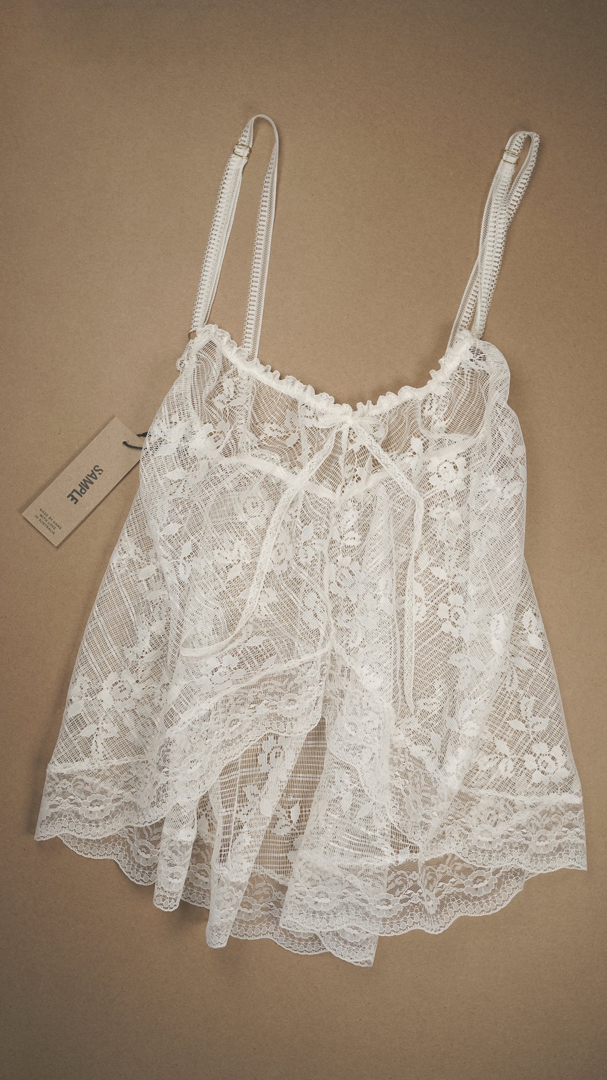SAMPLE: Vintage Lace Cami #4 Size S/M