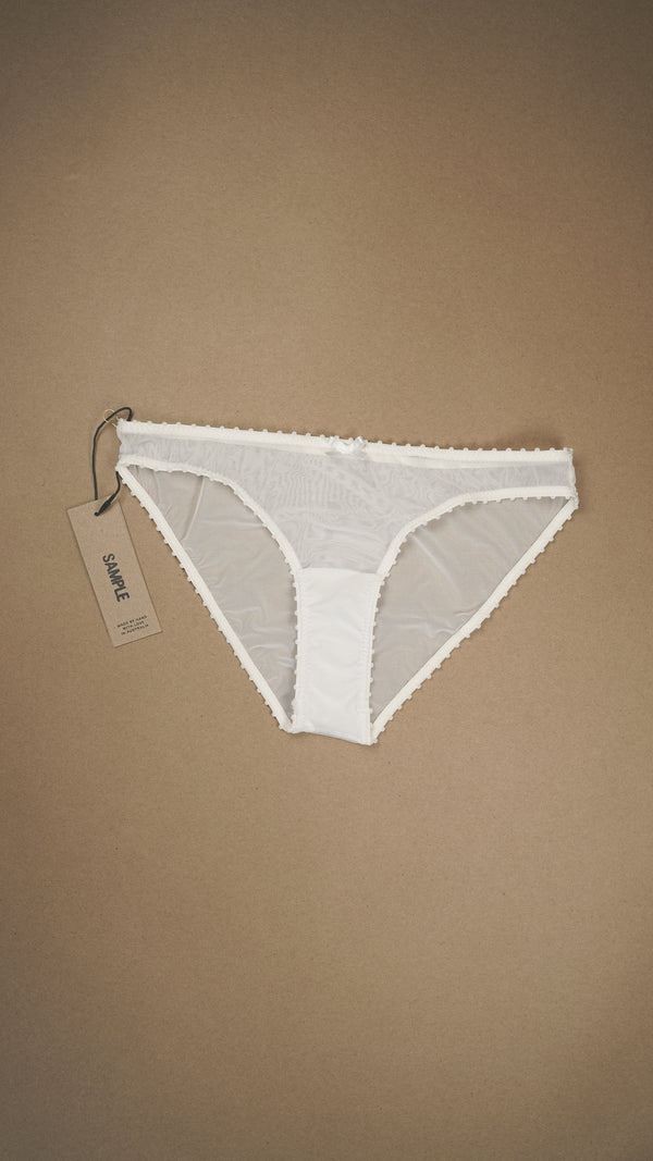 SAMPLE: Pom Pom Trim Bikini Brief XS