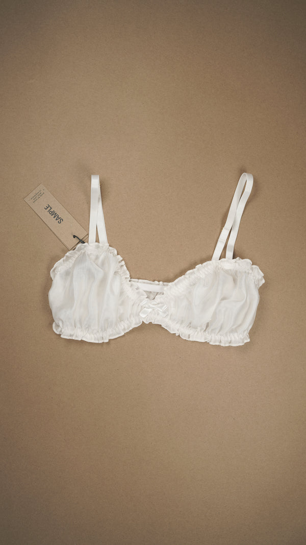 SAMPLE: Silk Cotton Ruffle Bralette Pull-On #2