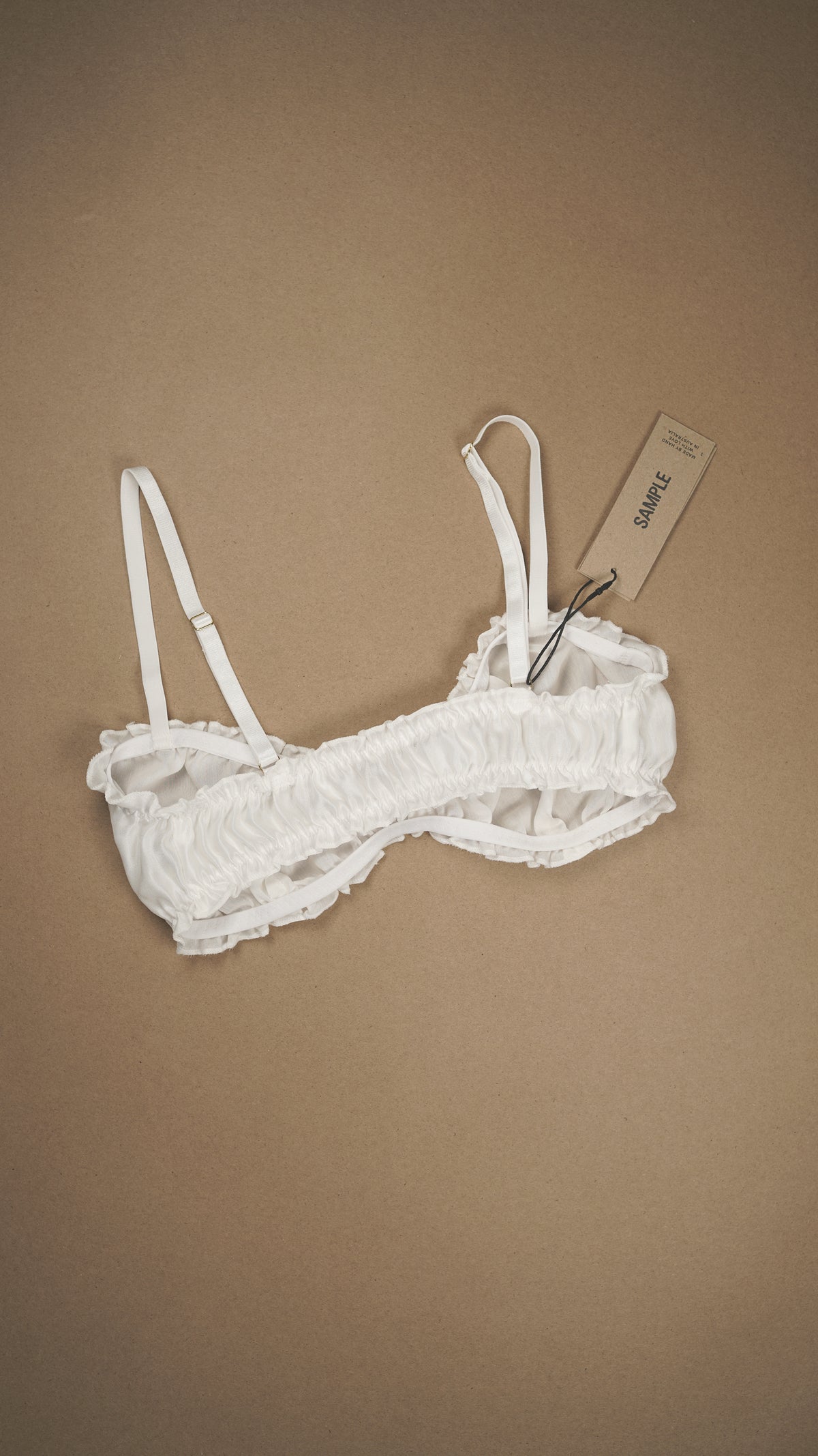 SAMPLE: Silk Cotton Ruffle Bralette Pull-On #2