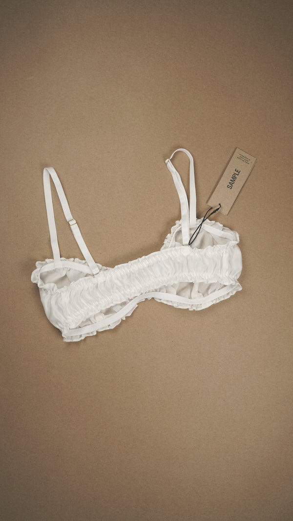 SAMPLE: Silk Cotton Ruffle Bralette Pull-On #2