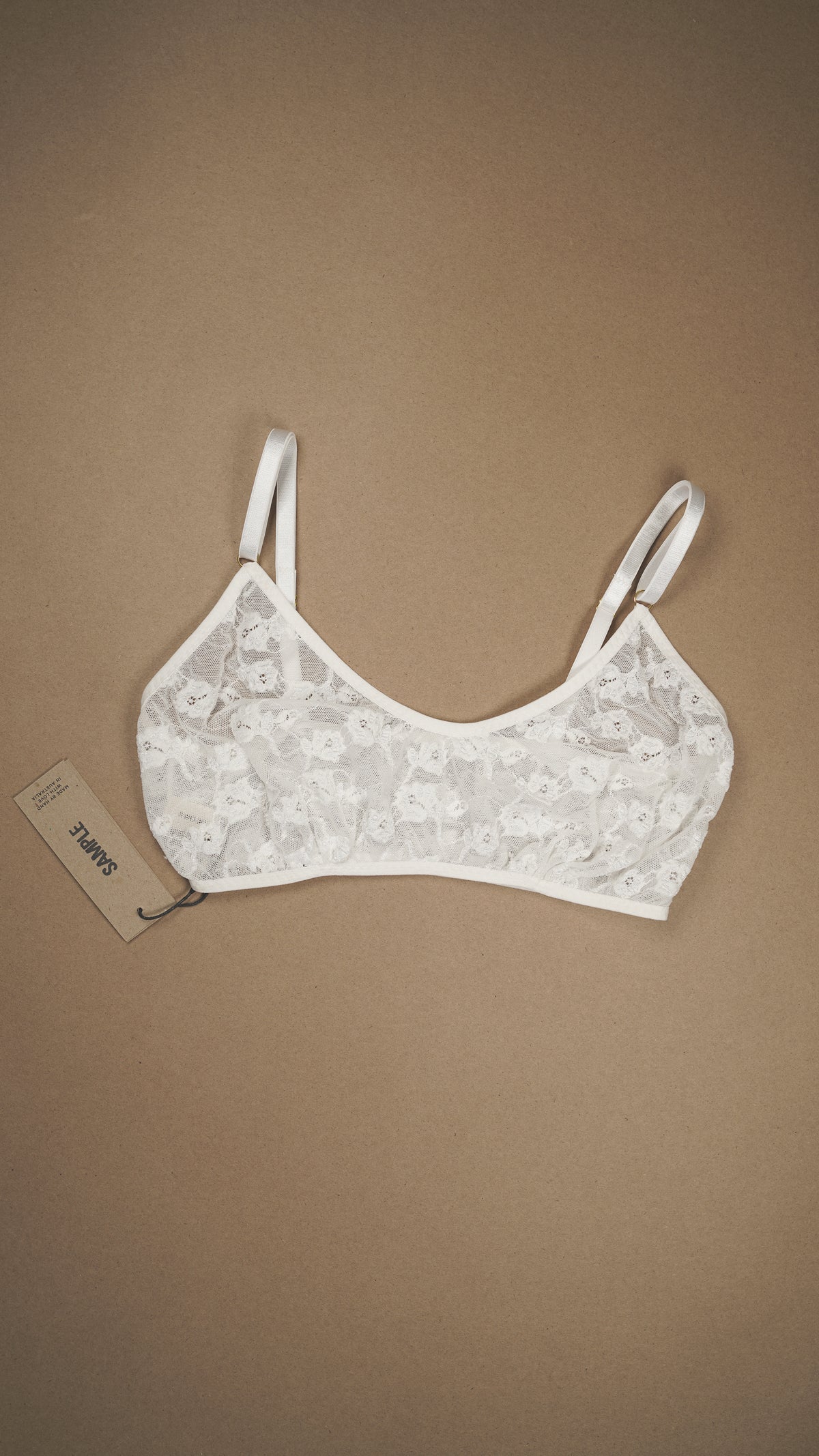 SAMPLE: Vintage Lace Bralette Size 12 C-E