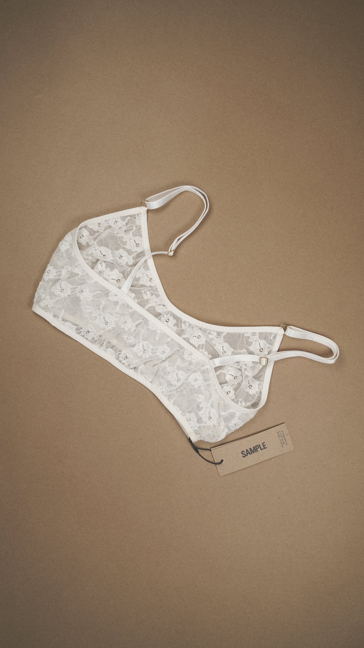 SAMPLE: Vintage Lace Bralette Size 12 C-E