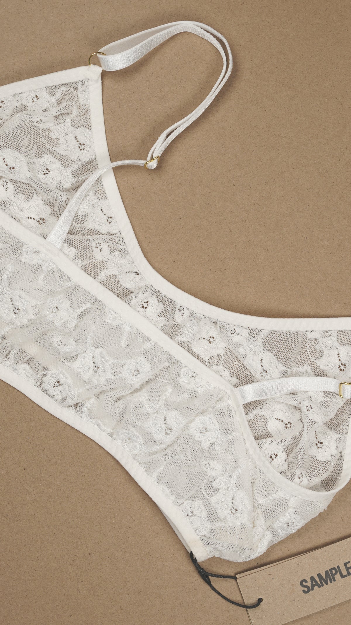 SAMPLE: Vintage Lace Bralette 12 C-E