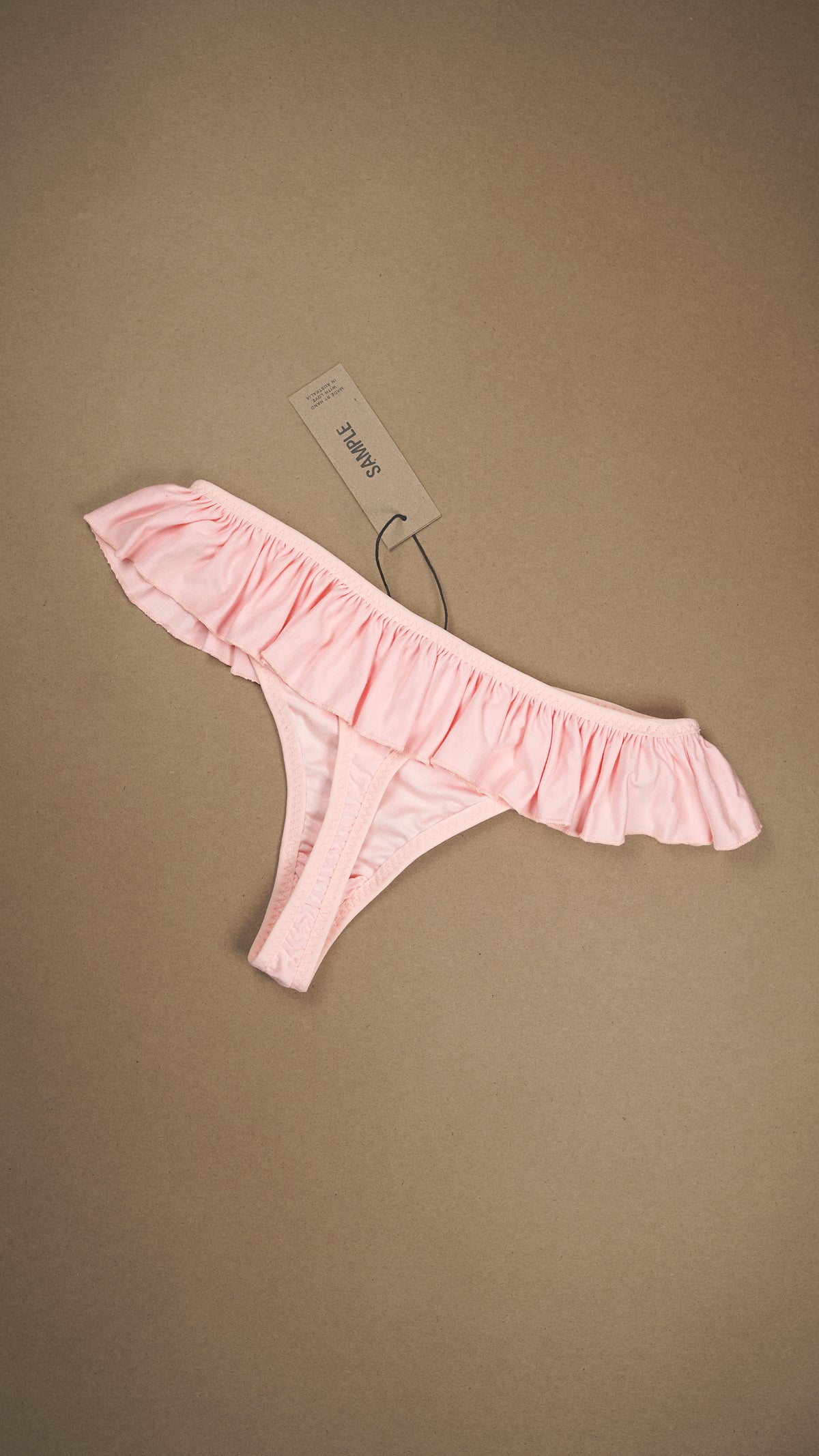 SAMPLE: Bamboo Ruffle Thong S/M