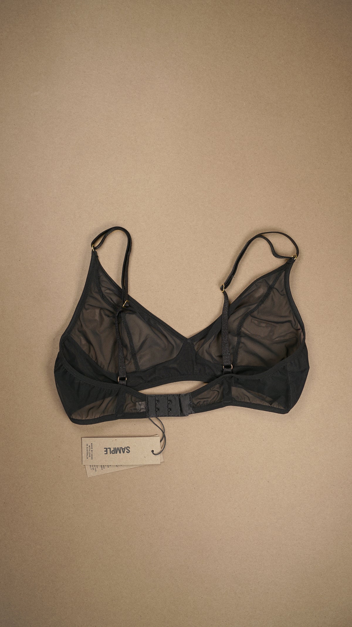 SAMPLE: Triangle Bralette Black Size 12 C