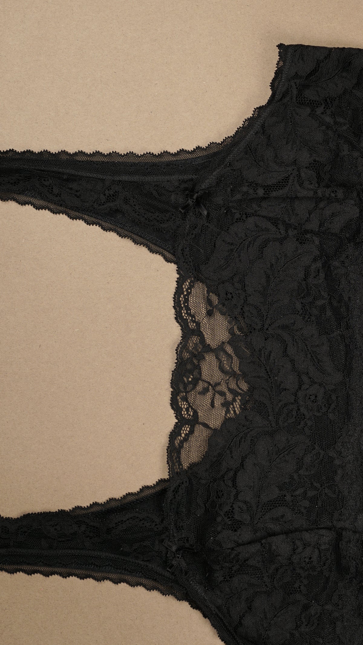 VINTAGE: Australian Made Lace Camisole #2 Black Fits M-XL
