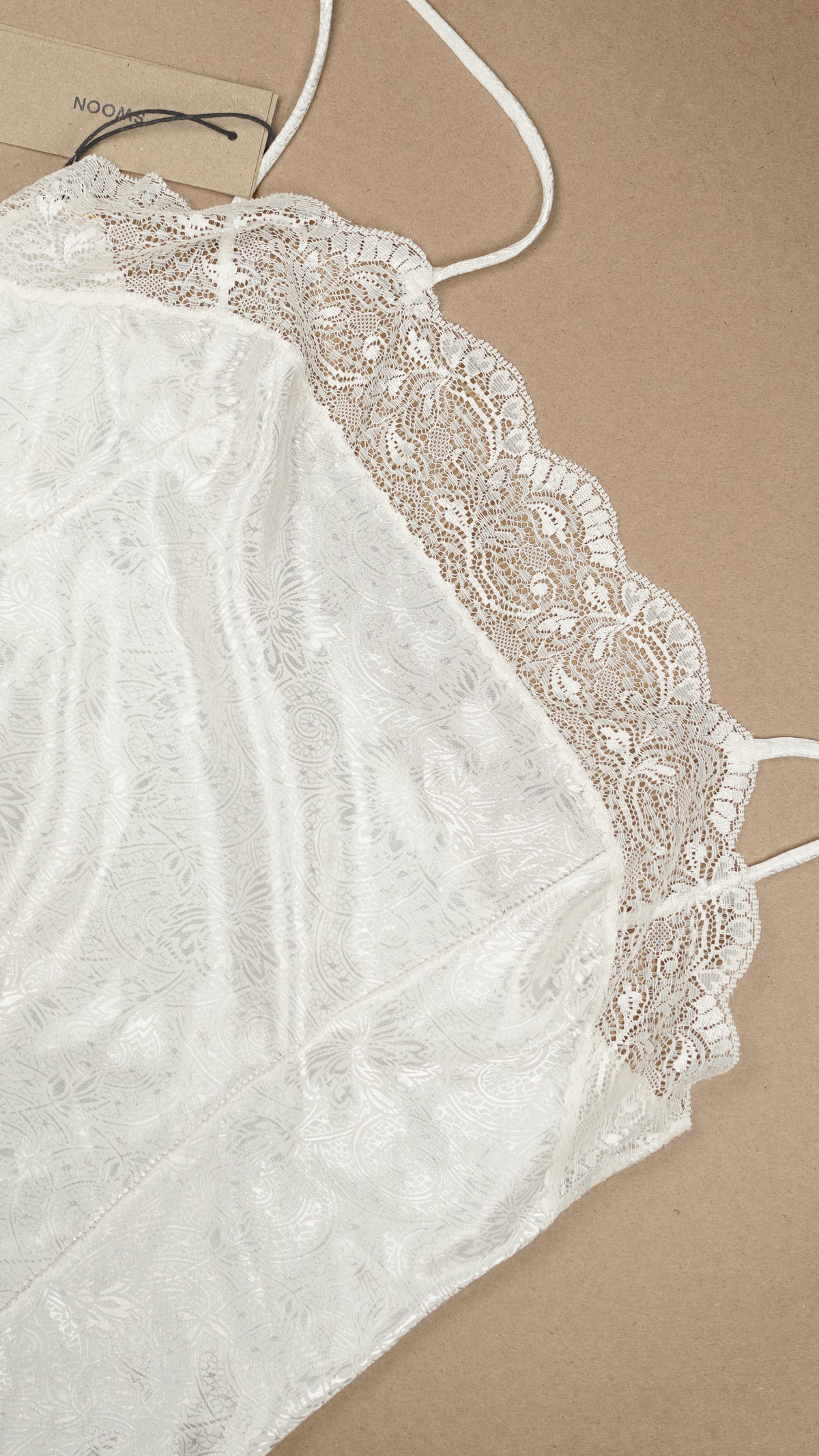 VINTAGE: Australian Made Paisley Patterned and Lace Cami White Fits XS-M