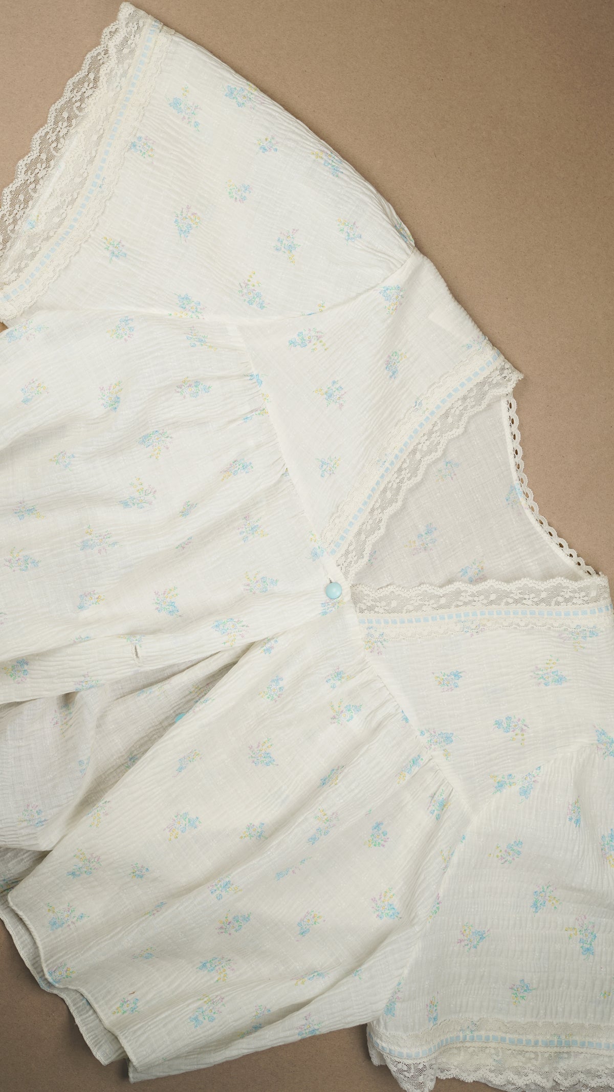 VINTAGE: Australian Made Reworked Bed Jacket & Shorts Set Fits XS