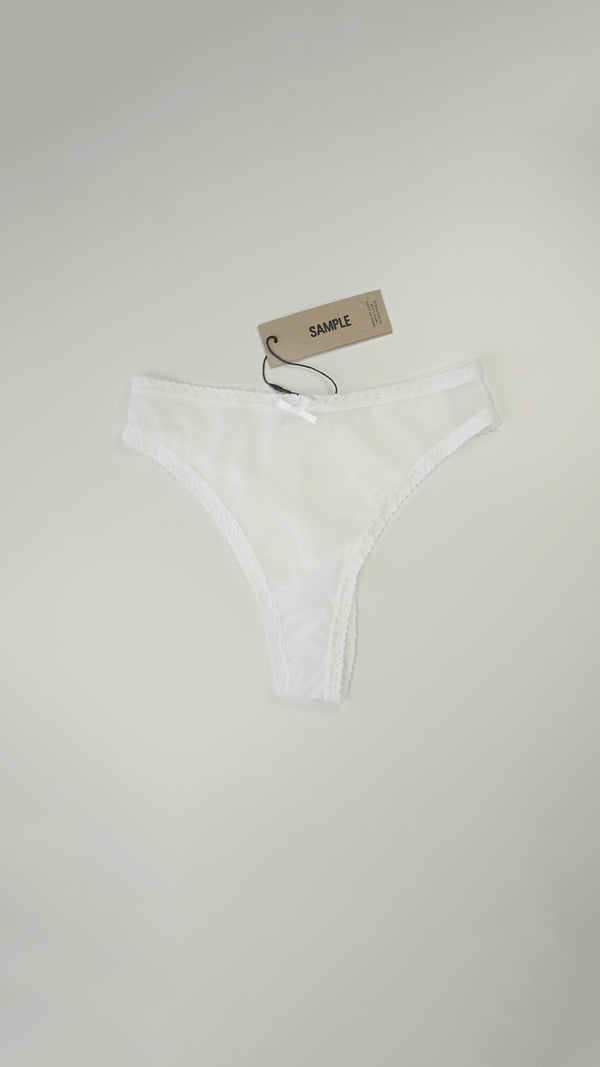 SAMPLE: Lace Trim Thong XS