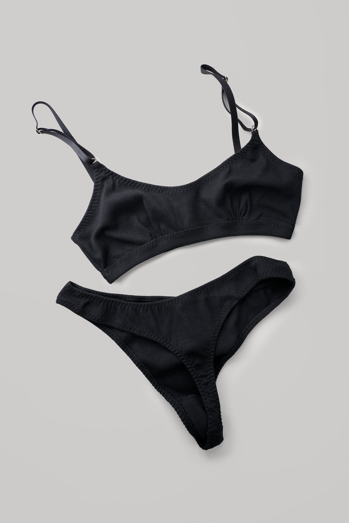 SAMPLE: Ribbed Cotton Bralette Size M