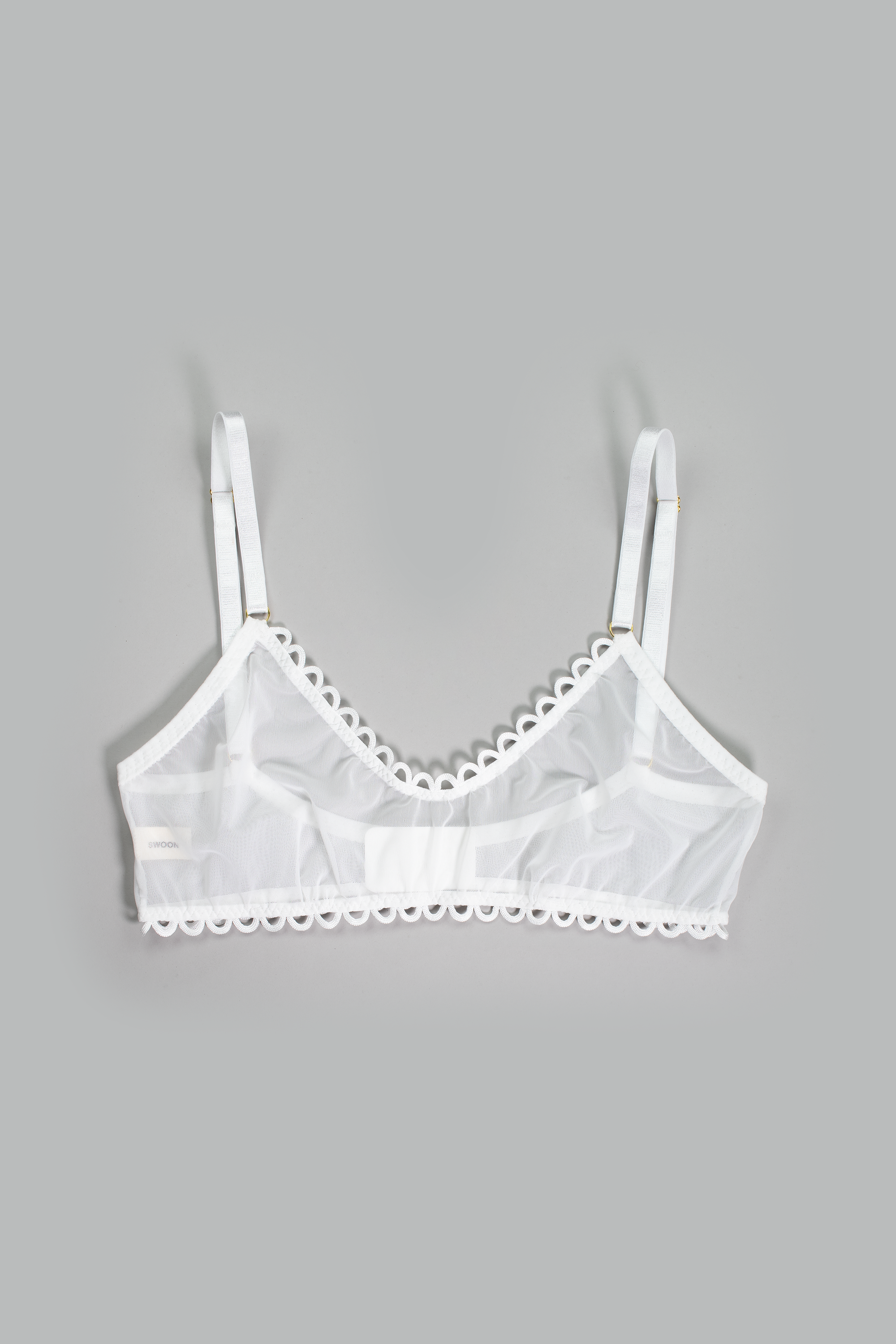 Italian Mesh Bralette in Cloud