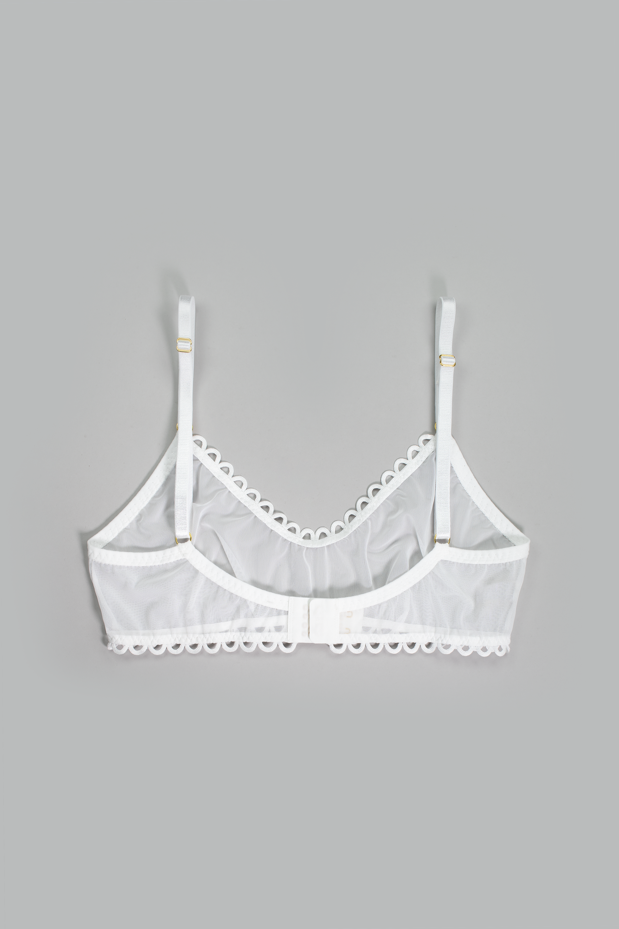 Italian Mesh Bralette in Cloud