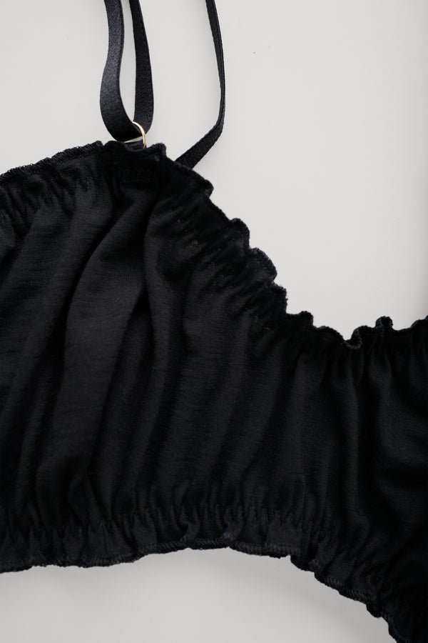 Australian Merino Ruffle Bralette