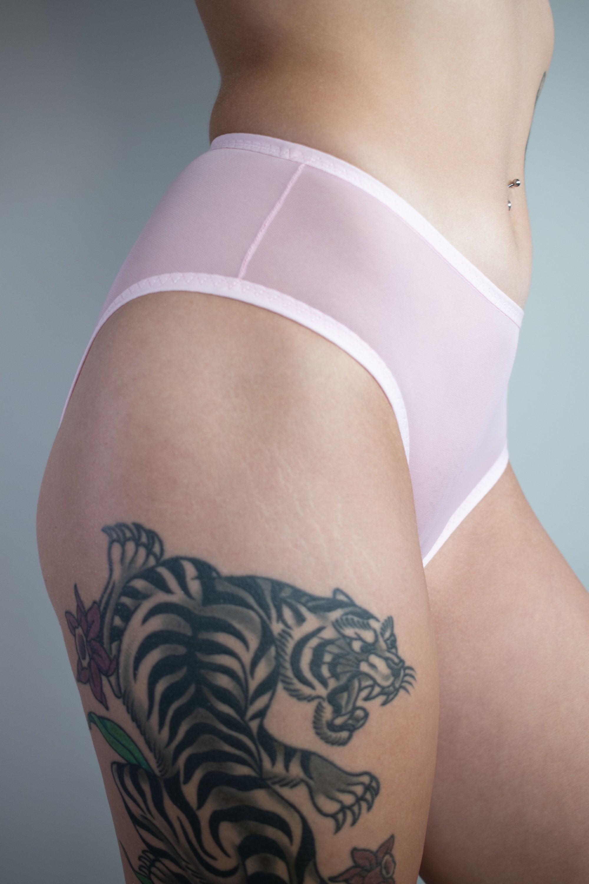 Italian Mesh French Cut Brief in Fairy Floss