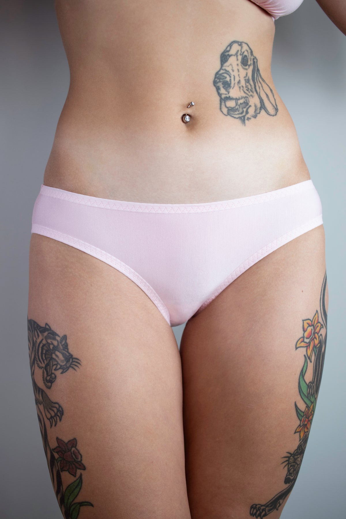 FINAL ROLL: Bamboo Bikini Brief in Fairy Floss