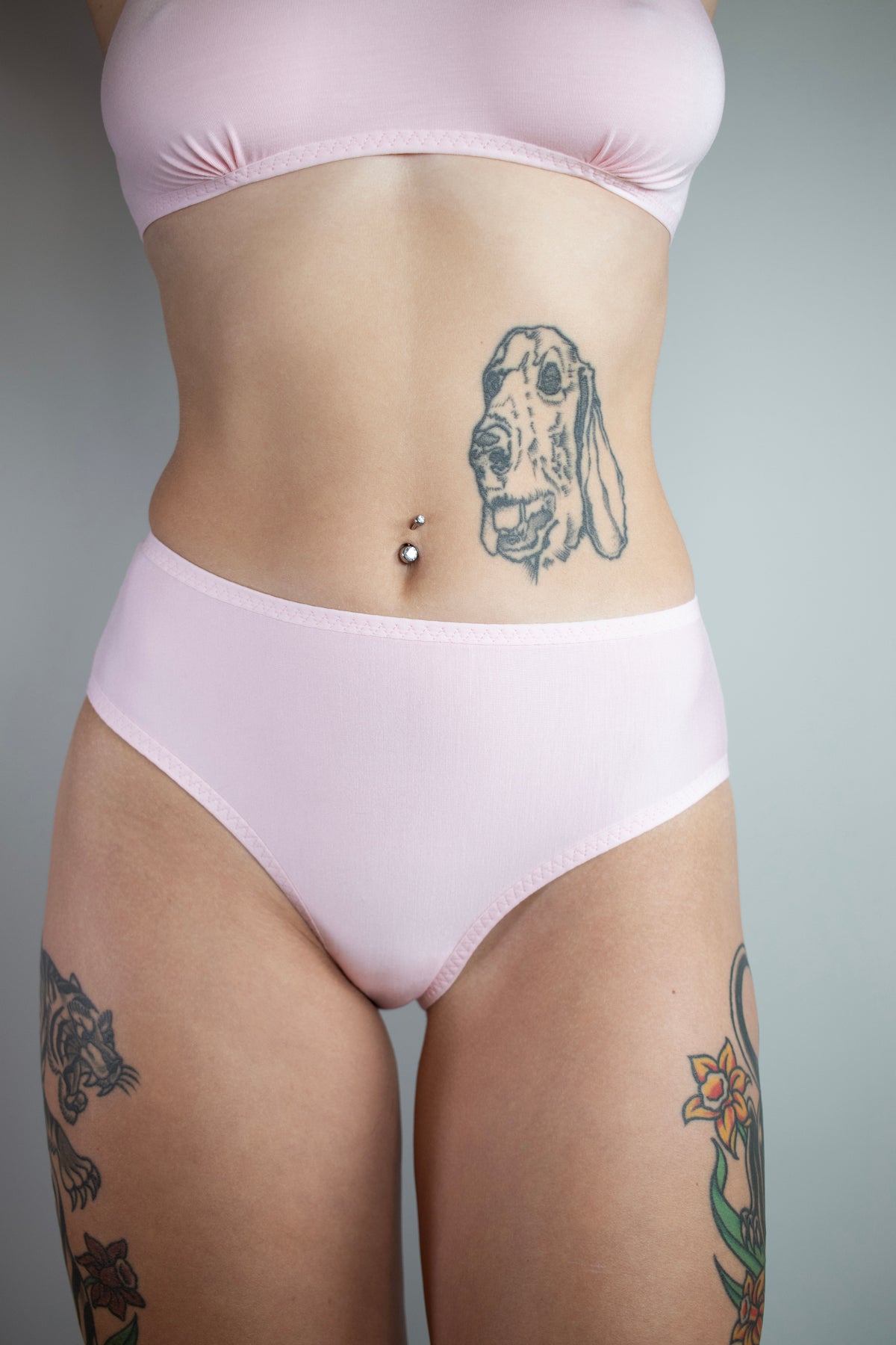 FINAL ROLL: Bamboo French Cut Brief in Fairy Floss