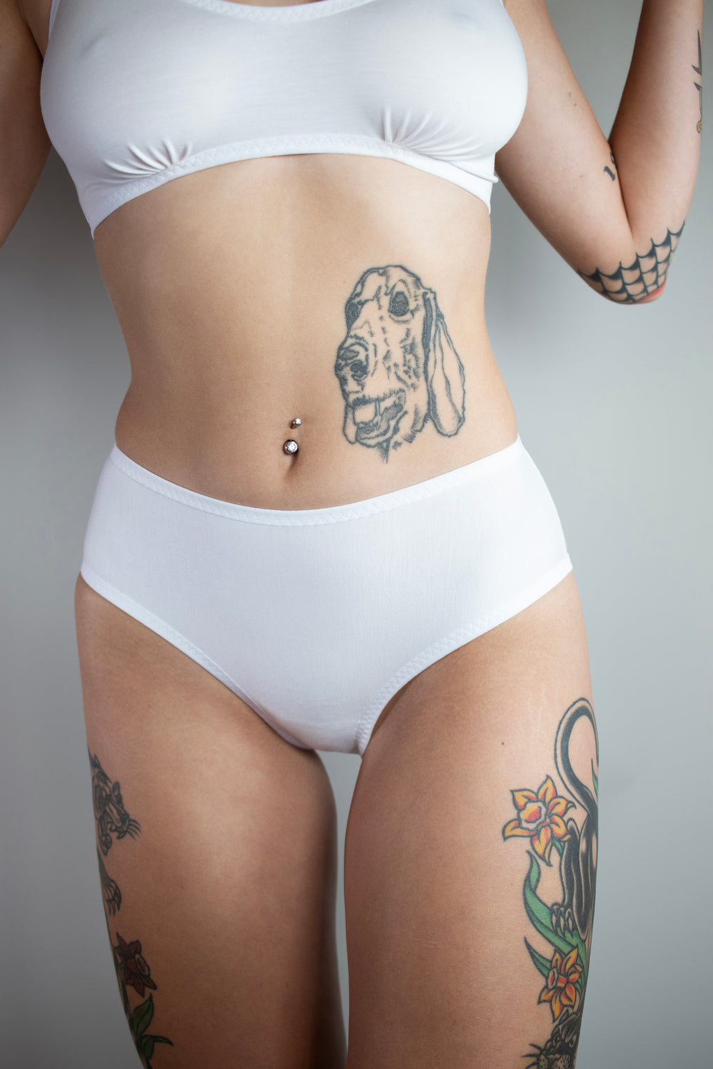 FINAL ROLL: Bamboo French Cut Brief in Cloud