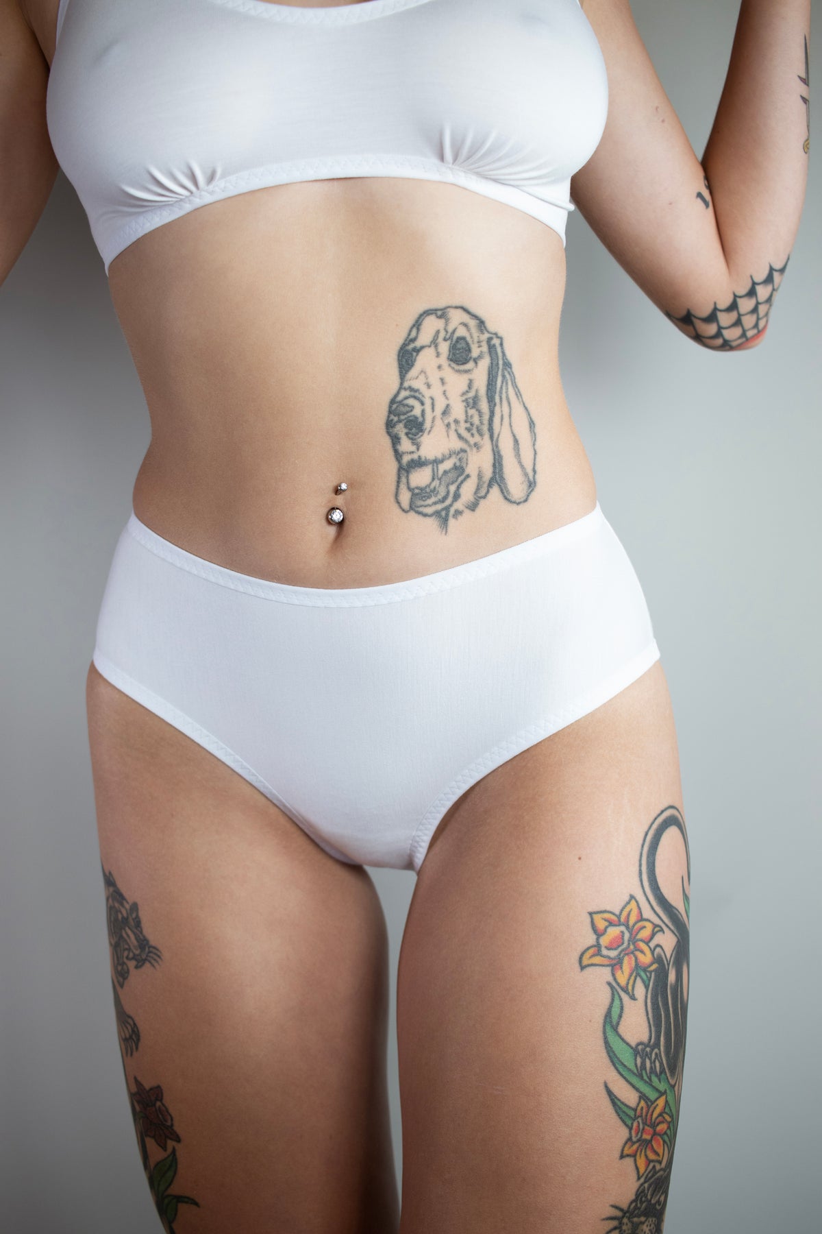 FINAL ROLL: Bamboo French Cut Brief in Cloud